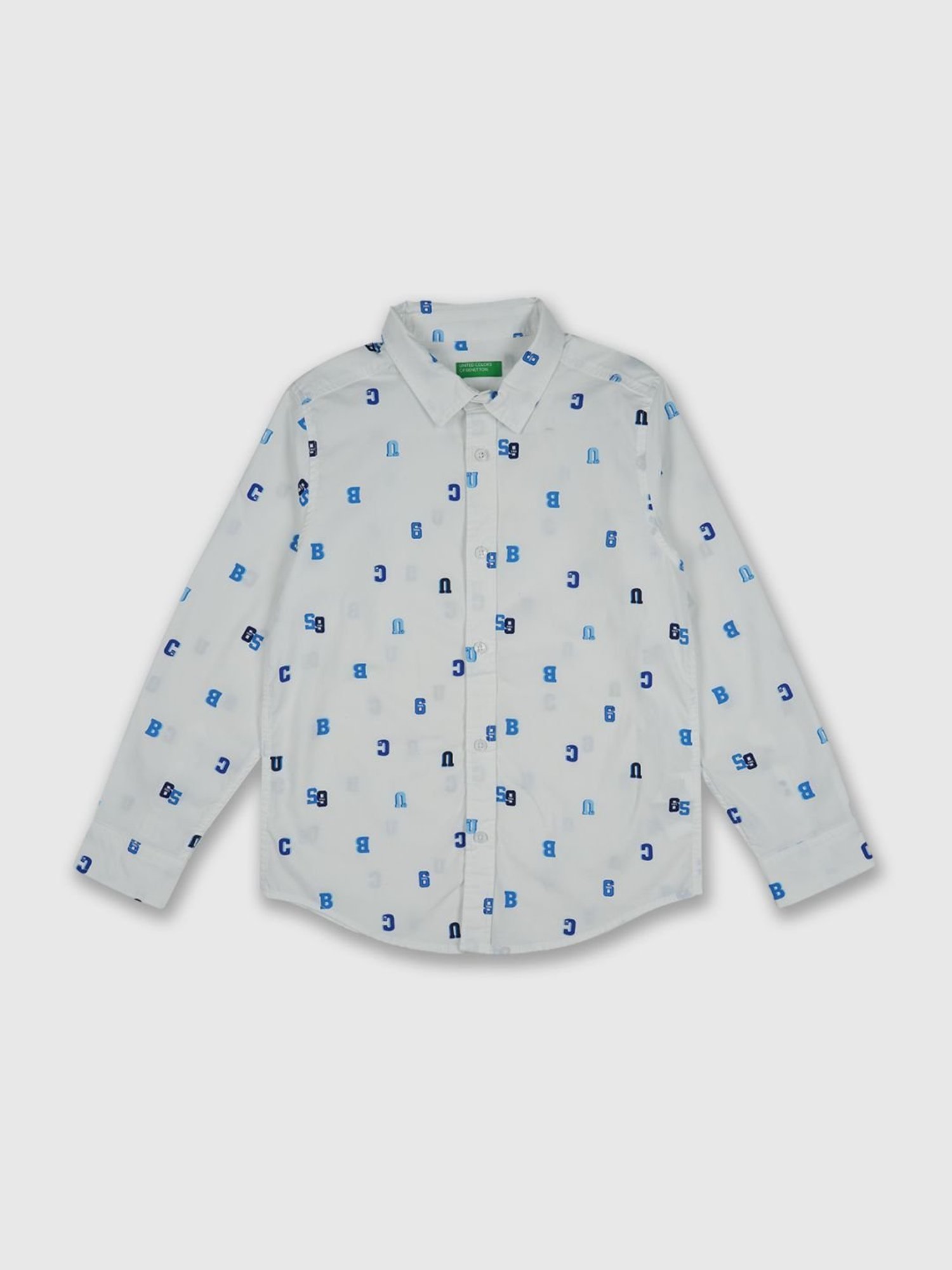 United Colors of Benetton Kids White Printed Shirt