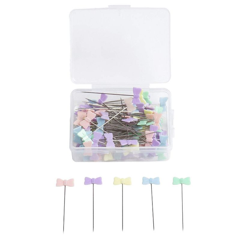 Sewing Pins, Flat Head Quilting Pins in 5 Designs (1.6 to 2 Inches, 475 Pieces)