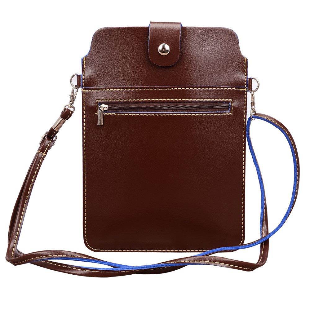 Universal 8 Inch PU Leather Shoulder Pouch Bag for Samsung Galaxy Tab S2 8.0 / Tab E 8.0 / Tab A 7.0/8.0 / Tab Note 8.0 / Tab 3 Lite/Tab 3 7.0 / Tab 3 8.0 / Tab 4 7.0 / Tab 4 8.0 (Brown)