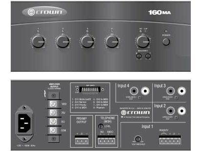 CROWN 160MA 60W PWR COMM AUDIO SERIES AMP