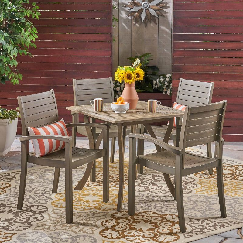 5pc Milano Dining Tan - Royal Garden