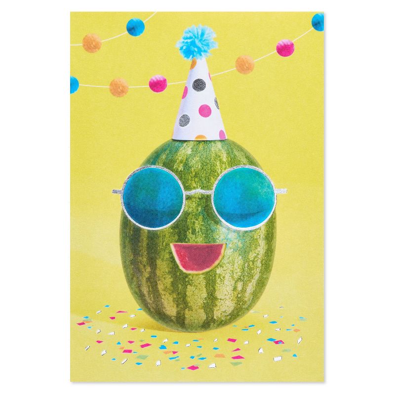 Birthday Card You're One in a Melon