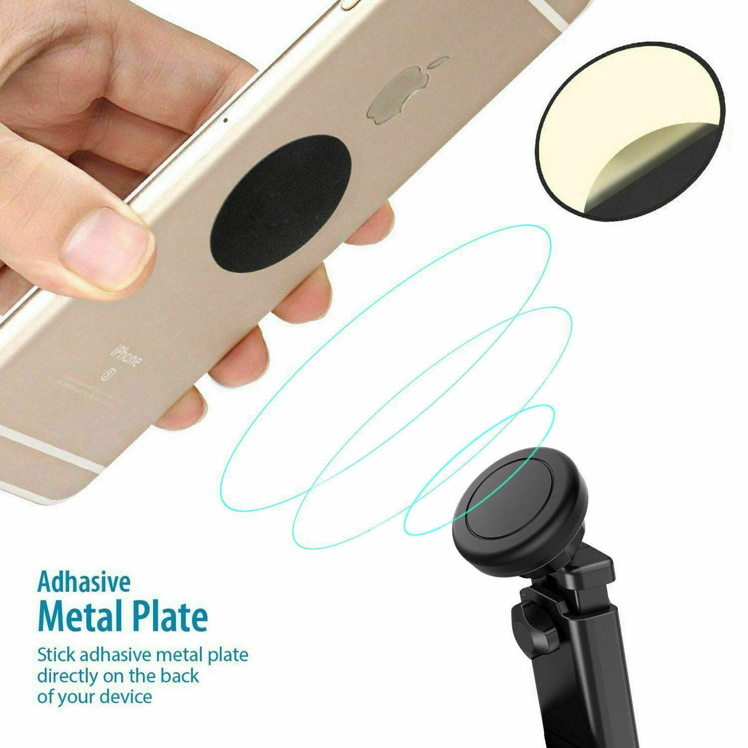 Universal Magnetic Car Mount Holder Dash Windshield Suction Cup For Cell Phone