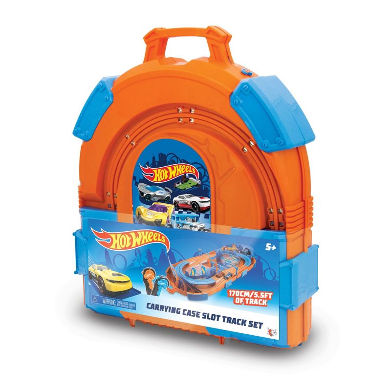 Hot Wheels Slot Track Carrying Case & 5.5ft Track - 1:64 Scale
