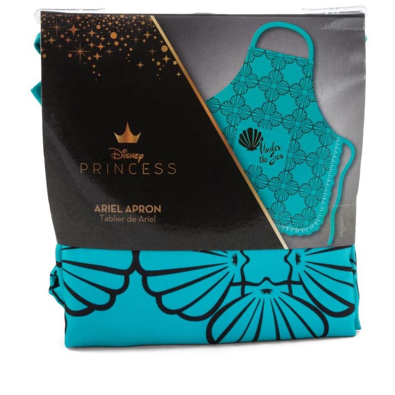 Seven20 Disney The Little Mermaid Ariel Teal Scallop Kitchen Apron