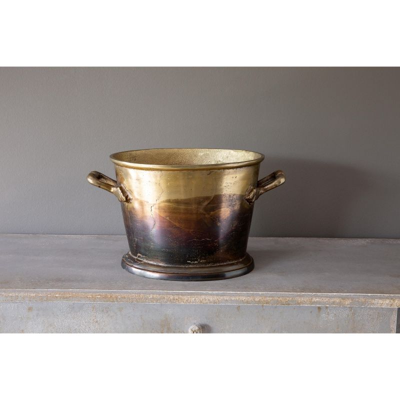 Set of 2 Metal Planters White - CosmoLiving by Cosmopolitan