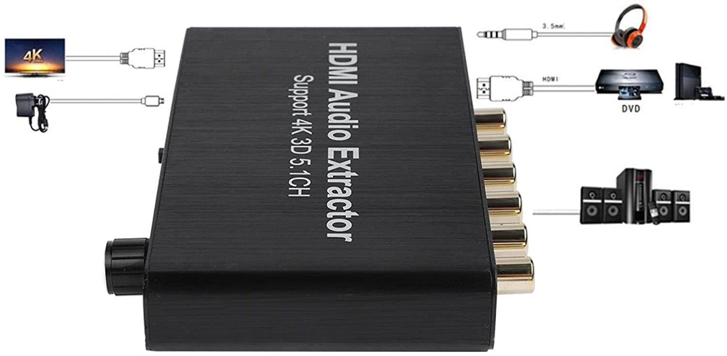 Audio Extractor, Built-in Audio Decoding Chip Automatically Decode AC-3 / DTS (LPCM/PCM/RAW) Input Signals Support Network Playback HDTV Blu- DVD(European regulations)
