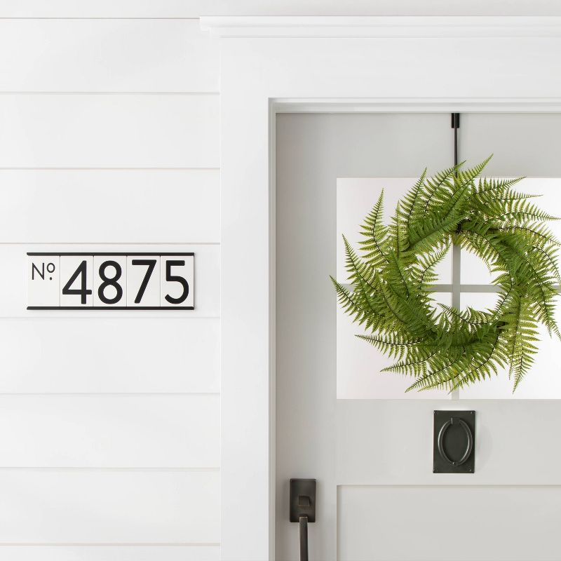 House Numbers Mounting Plate Black 3 Spaces - Hearth & Hand™ with Magnolia