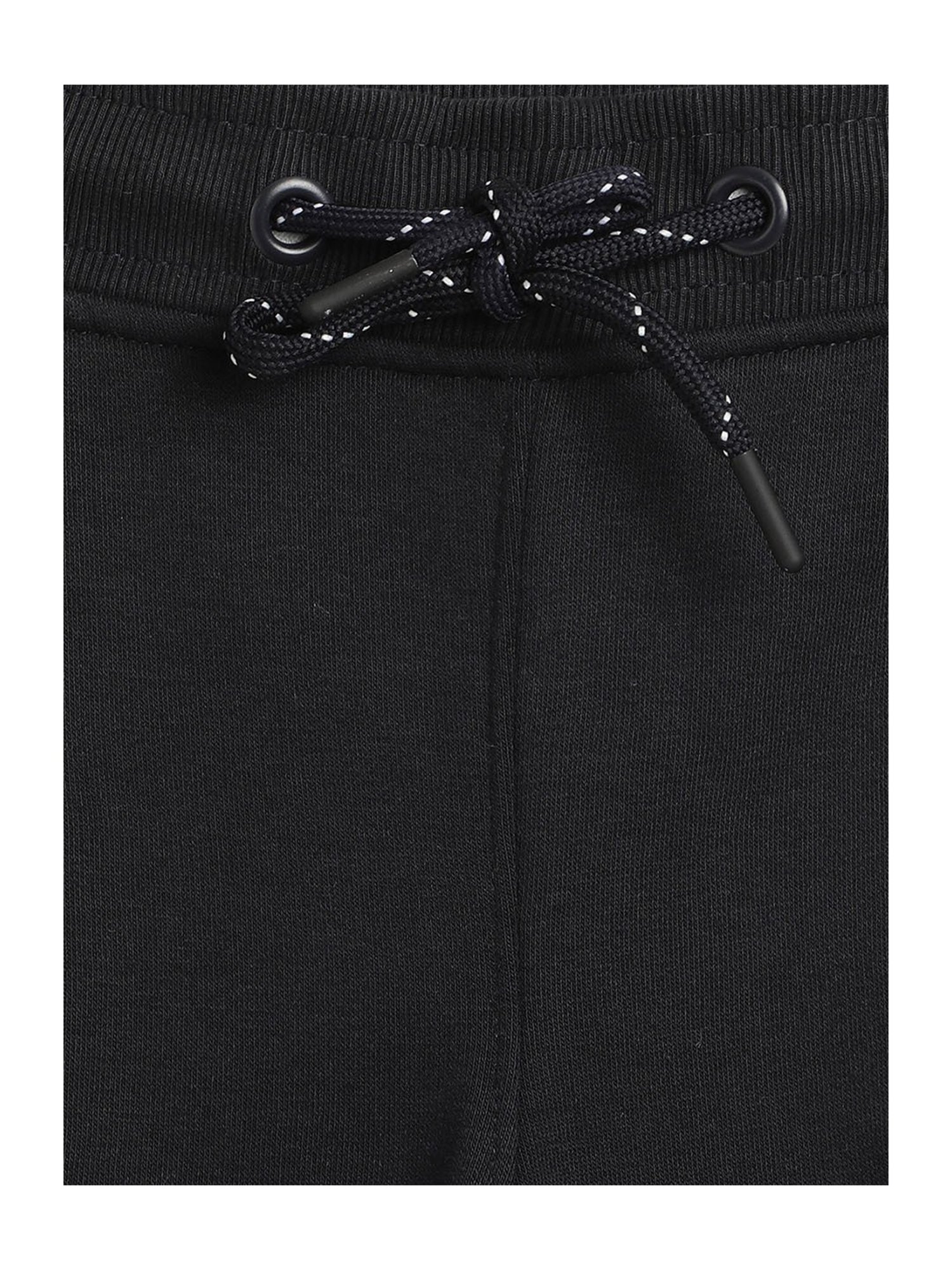 Octave Boys Black Printed Trackpants