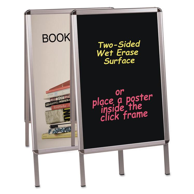 MasterVision DKT30505072 Wet Erase Board, 27X34, Black, Aluminum Frame