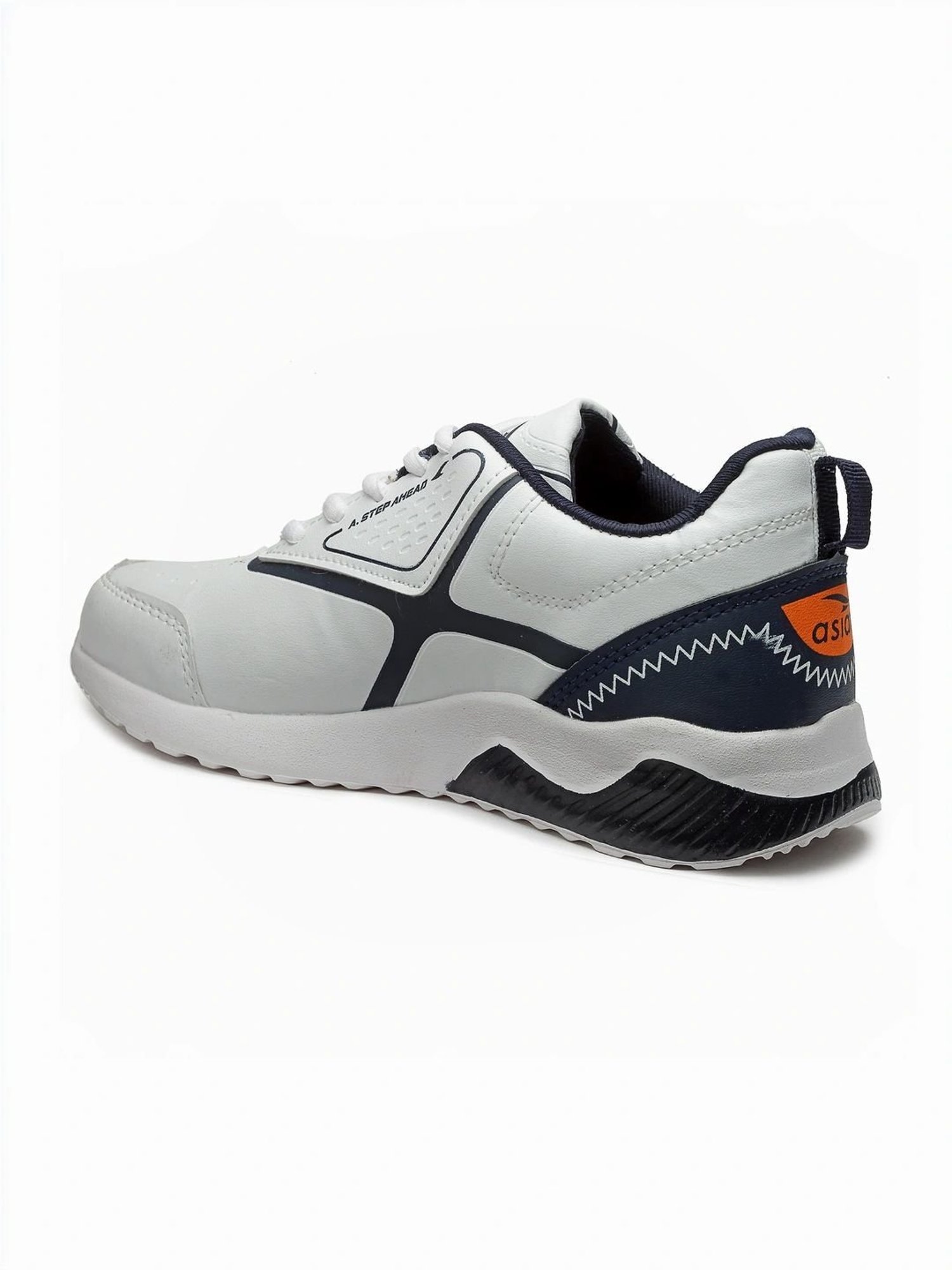 Asian Kids White Running Shoes