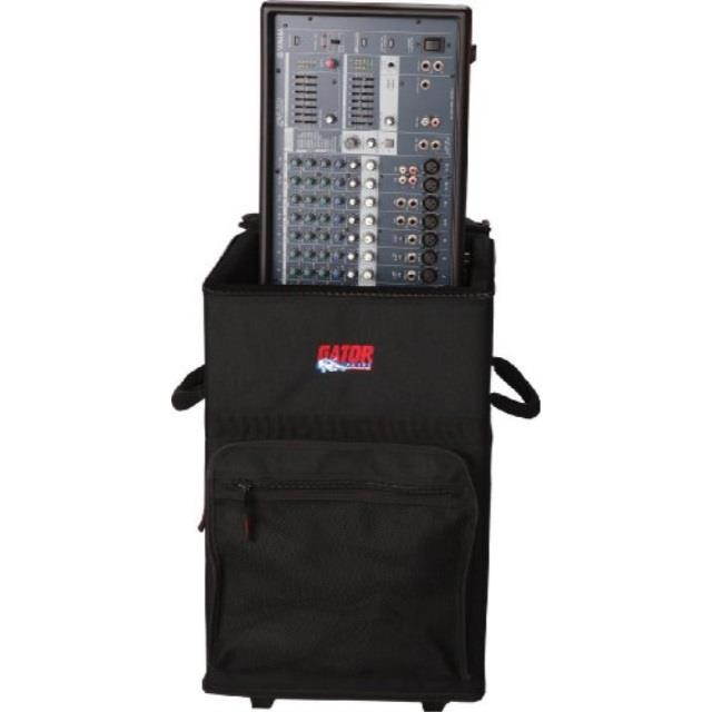 gator cases lightweight nylon covered wood powered mixer case; interior dimensions 13" x 13.5" x 20" gpa720
