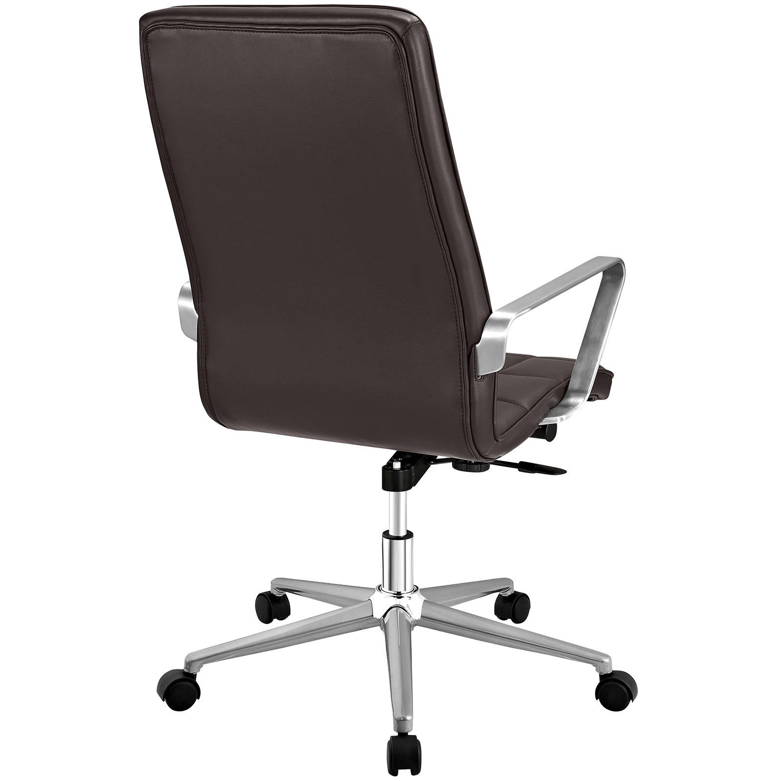 LexMod EEI-2126-BRN Tile Highback Office Chair