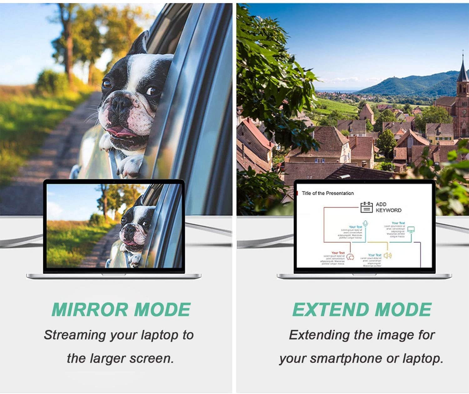 Mini DisplayPort to VGA 2 Pack Benfei Mini DP Display Port to VGA (Thunderbolt Compatible) Male to Female Adapter Compatible for ThinkPad SurfacePro PC