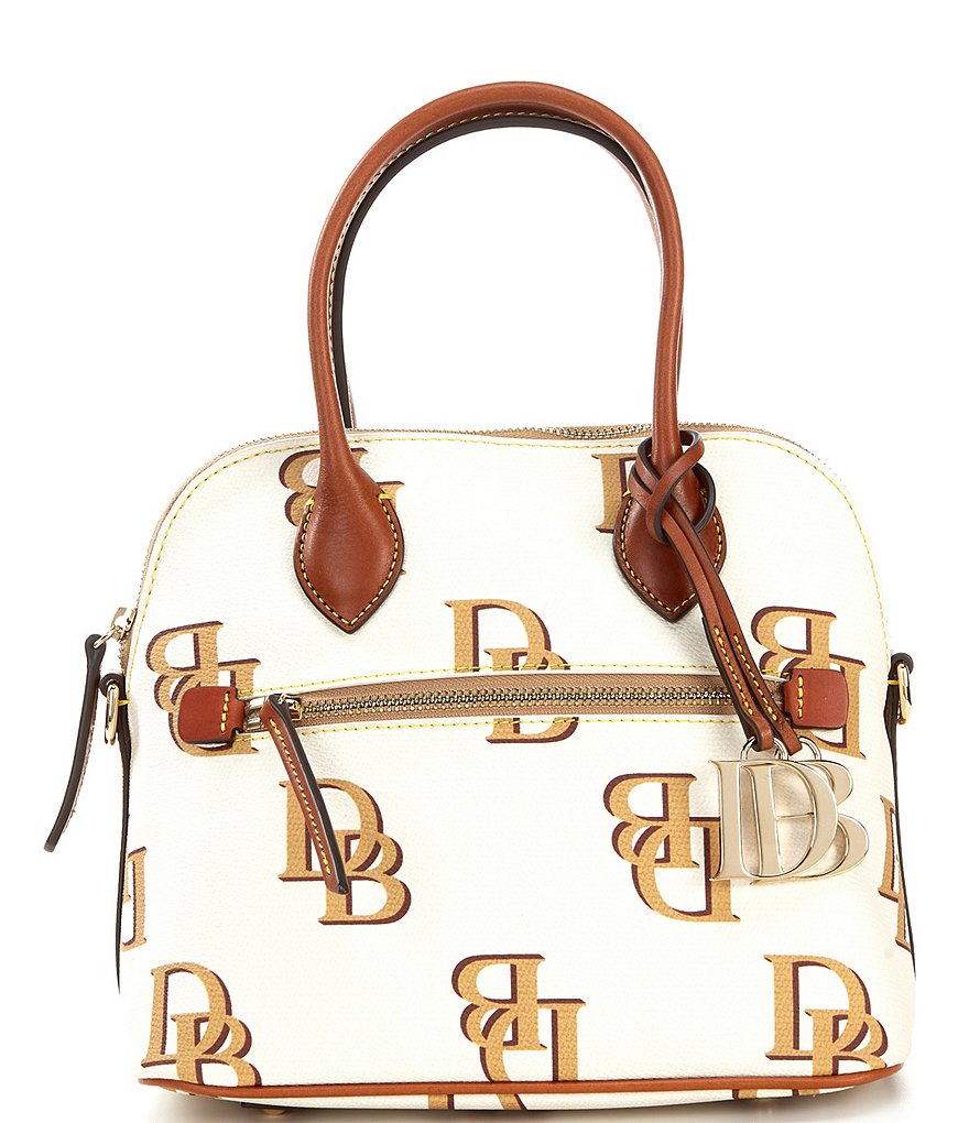 Dooney & Bourke Signature Monogrammed Collection Domed Satchel Bag