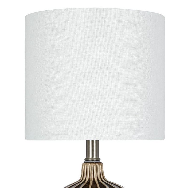 19" Ceramic Accent Lamp Bronze  - Cresswell Lighting