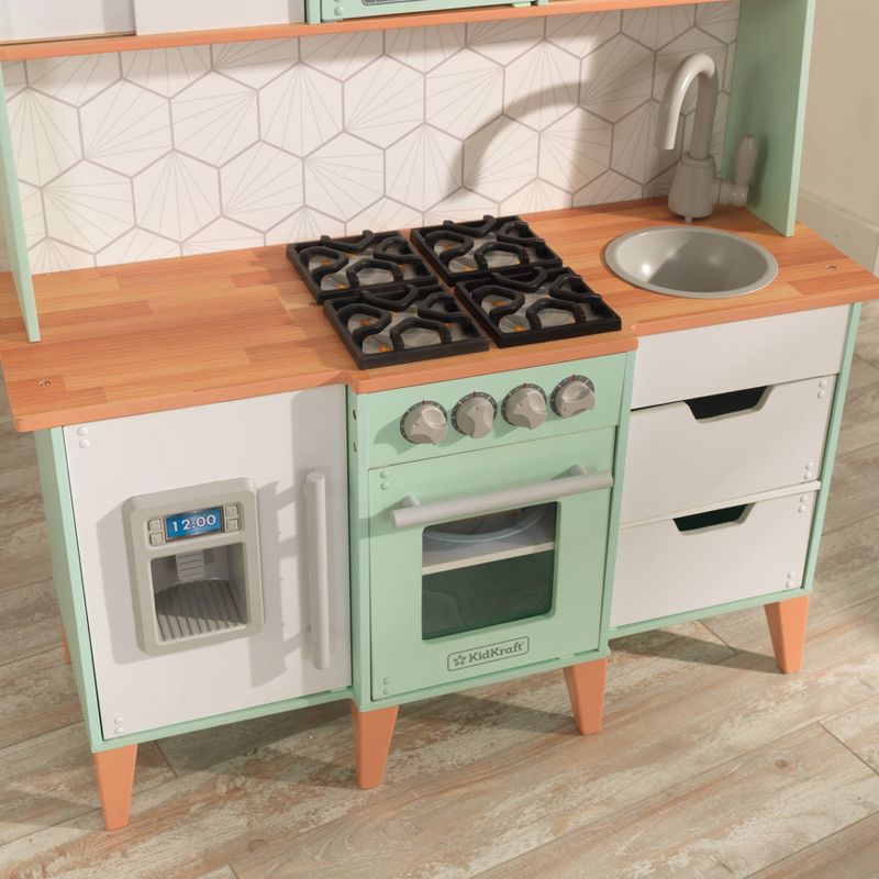 Melissa & Doug Stir and Serve Cooking Utensils (7pc) - Stainless Steel and Wood