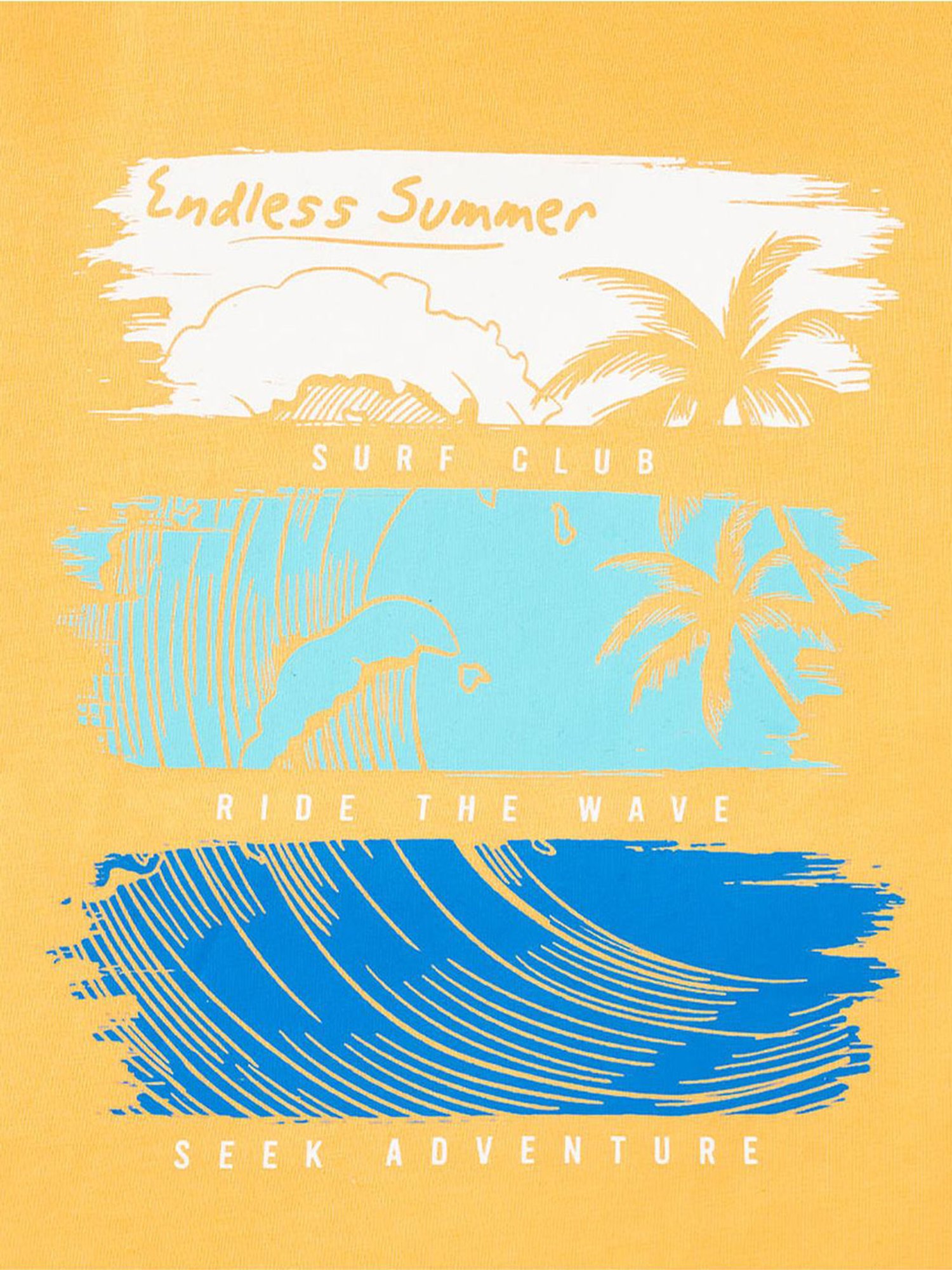 Edheads Kids Yellow Cotton Printed T-Shirt