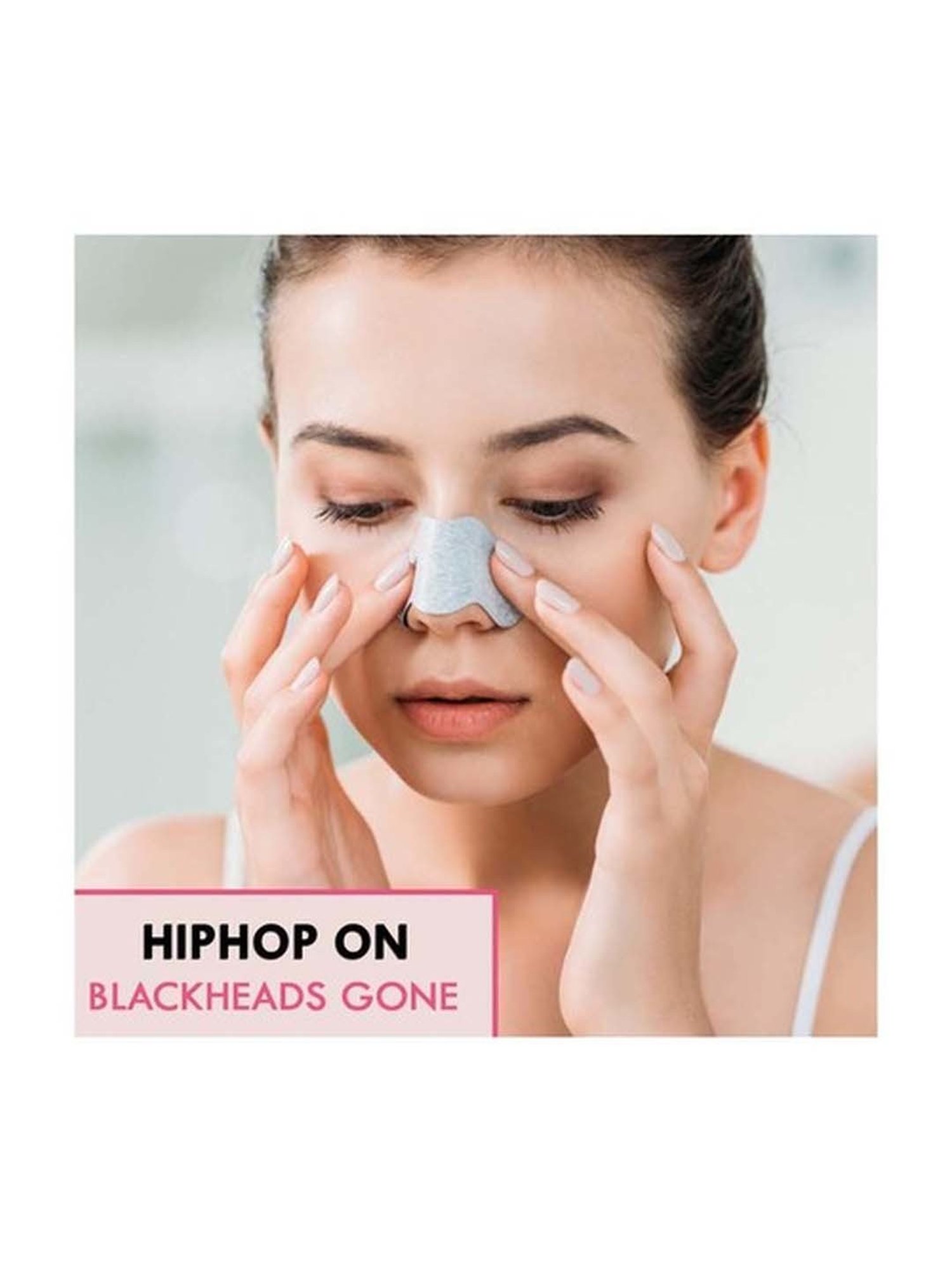 HipHop Skincare Charcoal Cleansing Nose Strips for Women - 6 Strips
