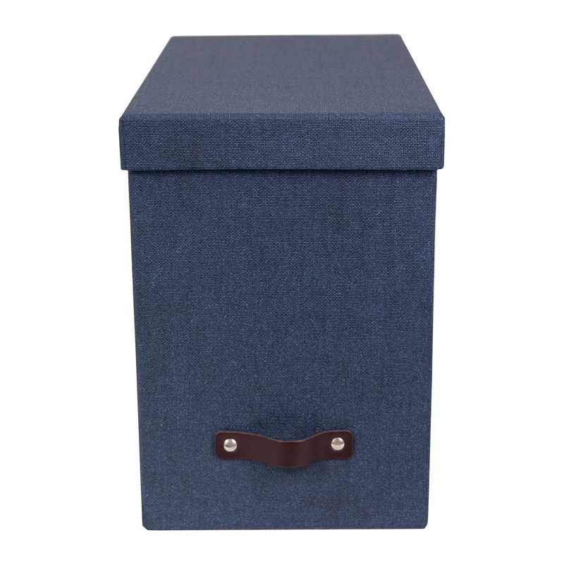 John Canvas File Box Blue - Bigso Box of Sweden