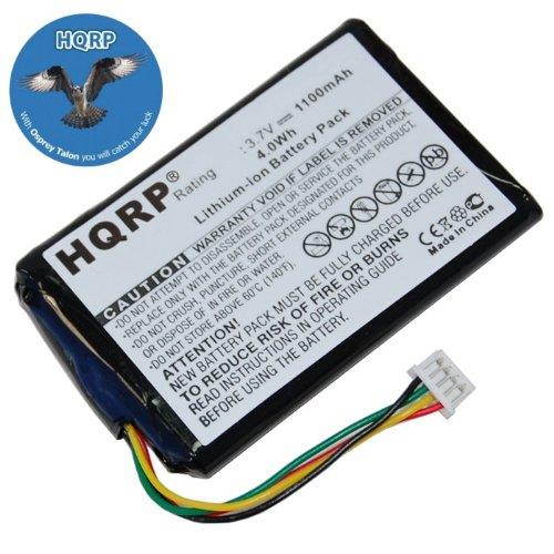 HQRP 1100mAh Battery for MAGELLAN RoadMate 1210 / T0021 / F074389508 GPS Navigator + HQRP Coaster