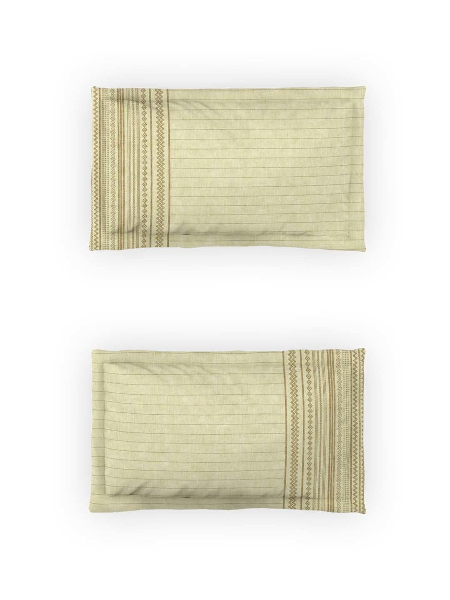 Ddecor Live beautiful Maxima Yellow 180 TC Cotton King Bedsheet with 2 Pillow Covers