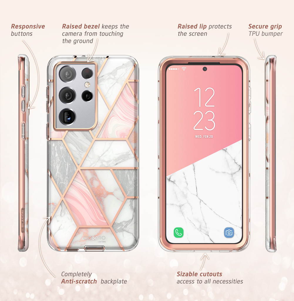 Moshi Vitros Clear Case for iPhone 11 - For Apple iPhone 11 Smartphone - Clear, Raven Black - High Gloss