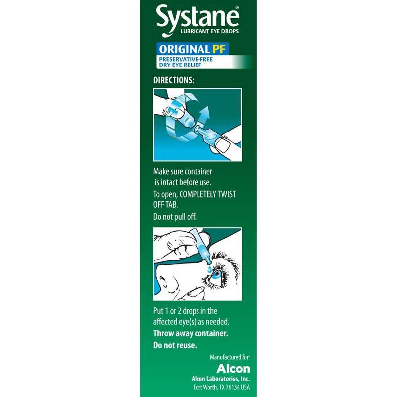 Systane Lubricant Eye Drops Vials - 30ct