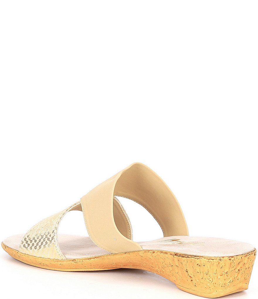 Onex Izabel Cork Wedge Slides