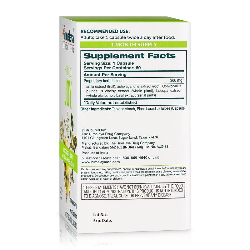 Himalaya Hello Joy Capsules - 60ct