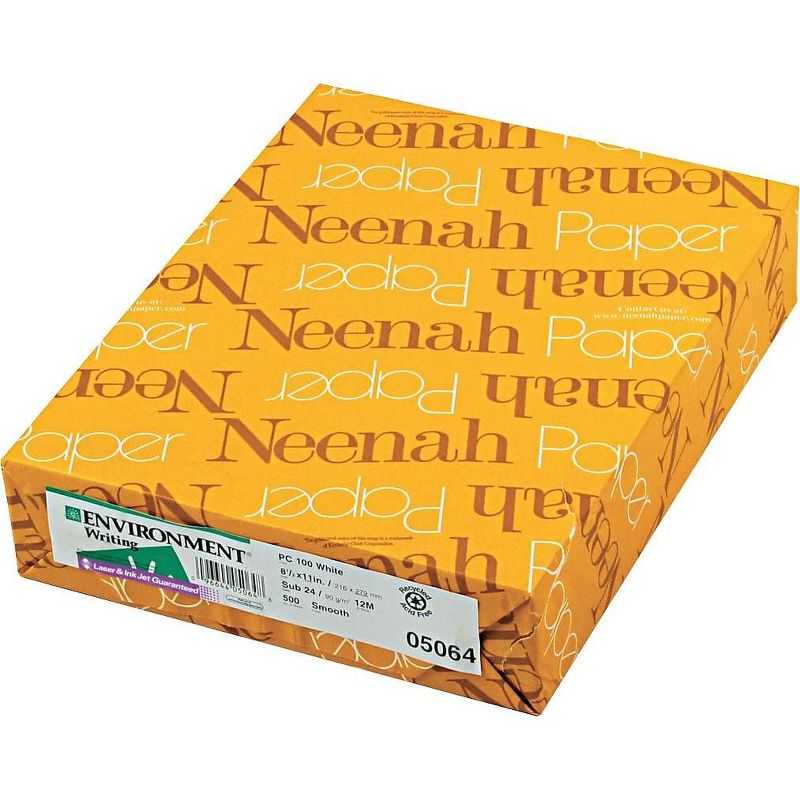 Neenah Paper ENVIRONMENT PCF Recycled Paper 24lb 95 Bright 8 1/2 x 11 500 Sheets 05064