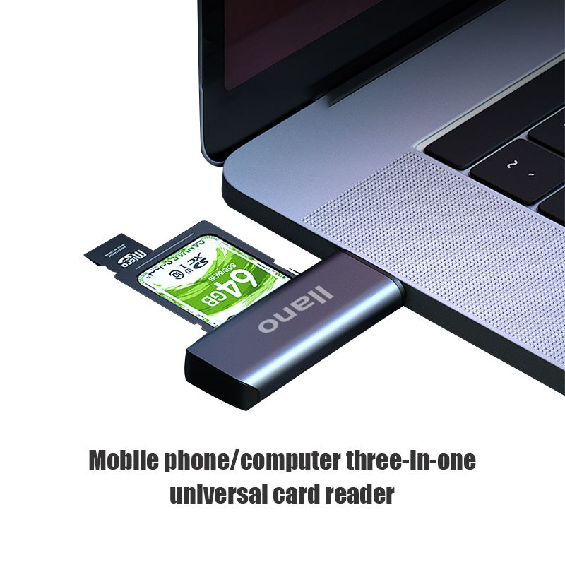 LLANO USB 3.0 Multi Smart Memory Card Reader SD/TF/Micro SD OTG Type c/Micro USB Adapter for Mac/Android/PC/Phone/Laptop/Camera
