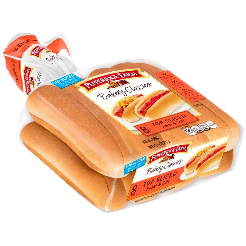 Pepperidge Farm Bakery Classics Swet & Soft Top Sliced Hot Dog Buns