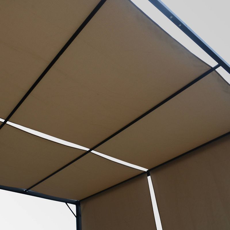 Westray 10' x 10' Steel Gazebo - Beige - Christopher Knight Home