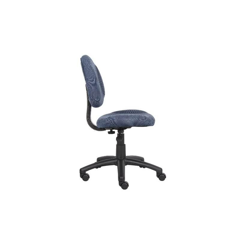 Perfect Posture Delux Fabric Task Chair without Arms in Blue
