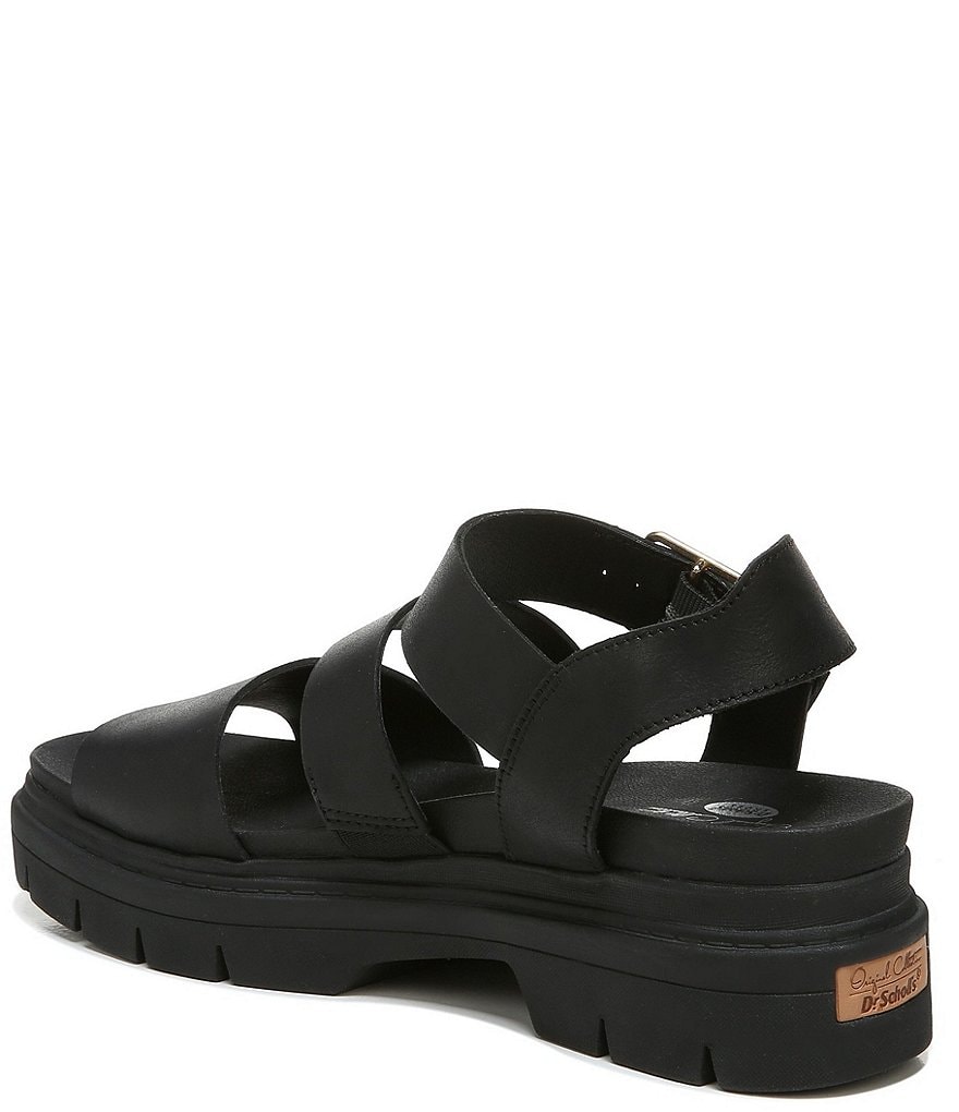 Original Collection by Dr. Scholl's Trekkie Leather Platform Sandals