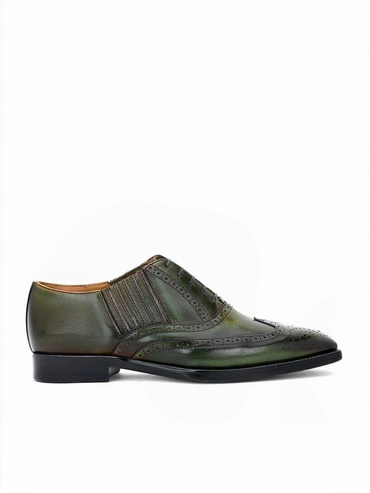 Saint G Men's Vincenzo Olive Brogue Shoes