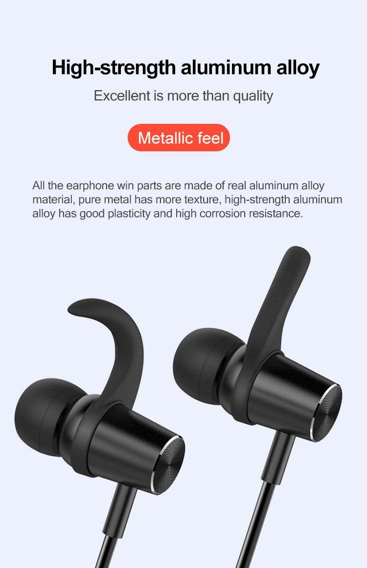 FineBlue P20 Wireless Headphones Bluetooth Earphone Sport Running Wireless Stereo Bluetooth headphone Headset with mic sport new (Black)
