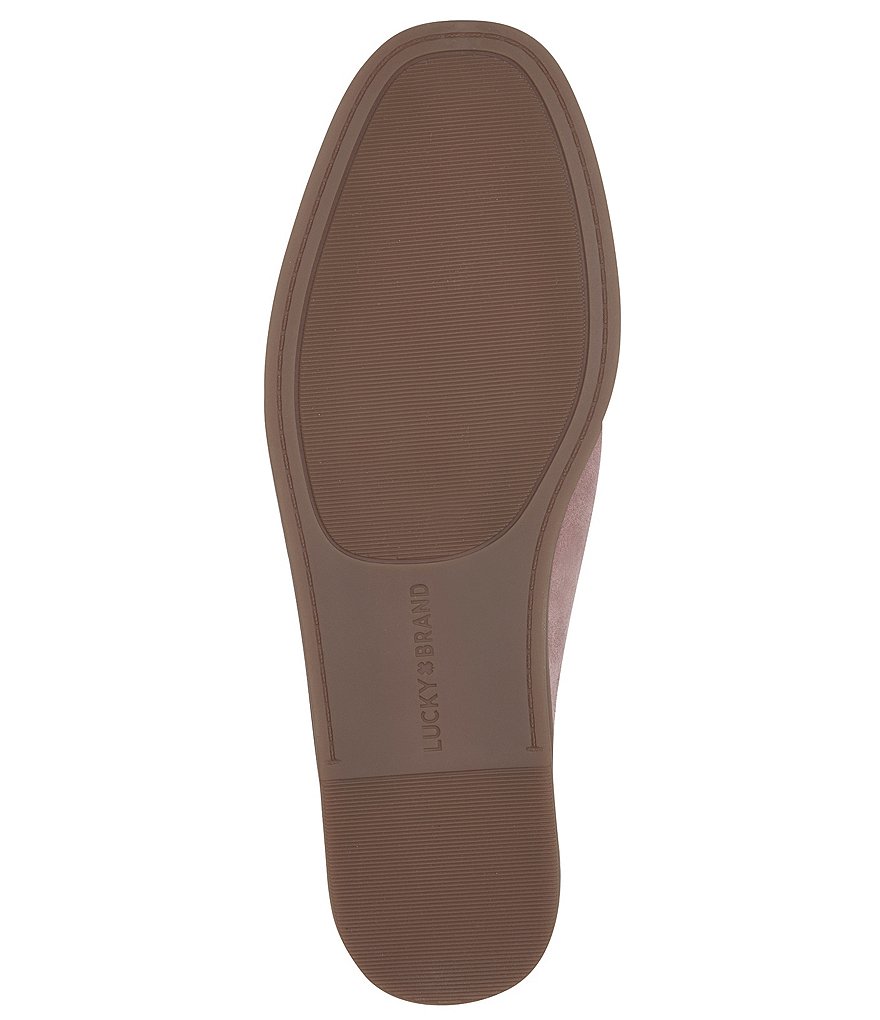 Lucky Brand Patsie Suede Penny Wedge Mules