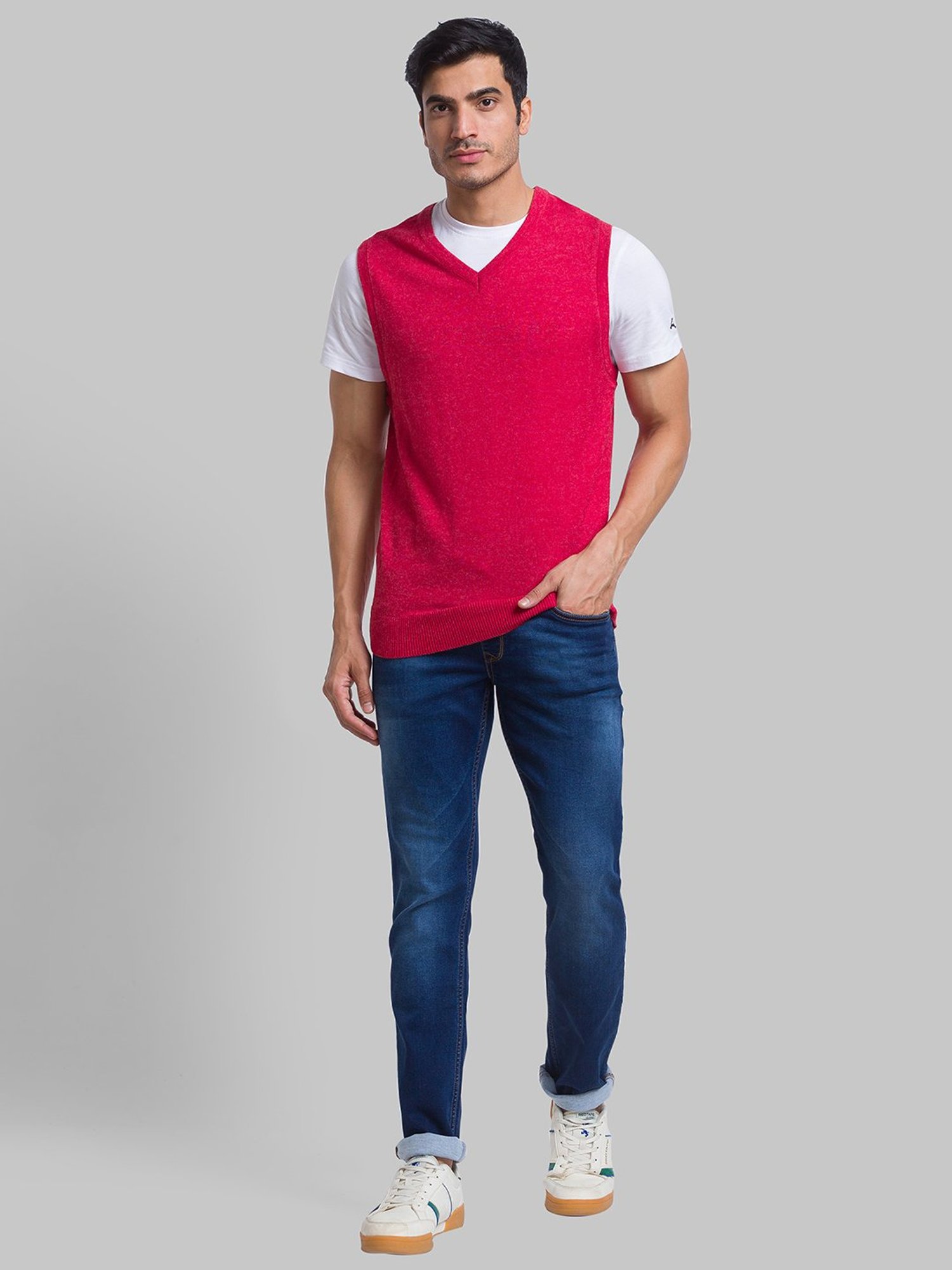 Parx Pink Regular Fit Sweater