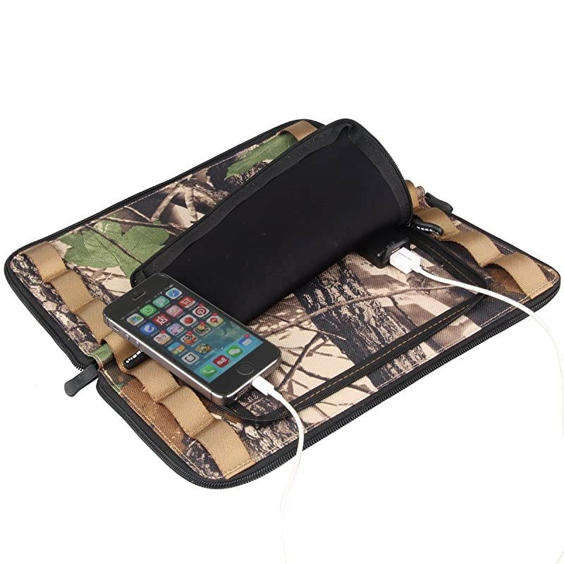 Solar Charger Panel with 10W High Efficiency Sunpower Cells & Smart USB Output for Smart Mobile Phone Tablets Device Power Supply Waterproof Portable Foldable Travel Camping Outdoor Activities