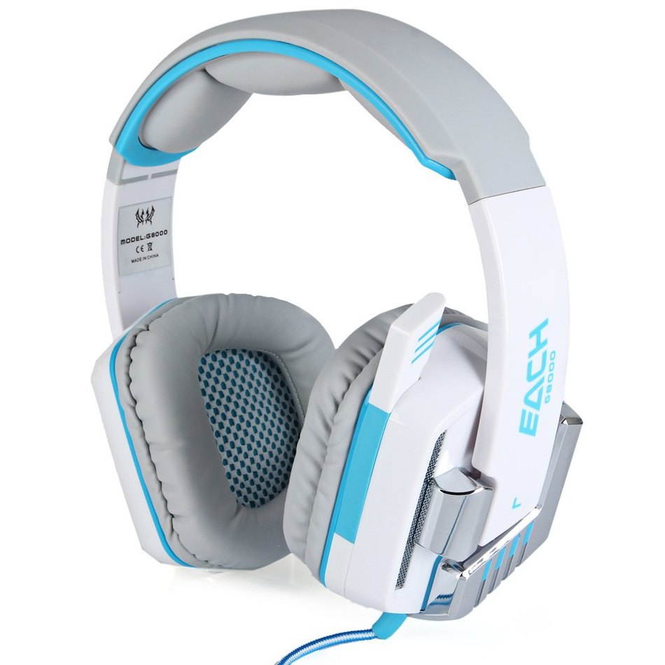 Funtech Portable Hadband Gaming Stereo Sound 2.2M Wired Headphones Noise Reduction With Microphone for Computers Smartphone