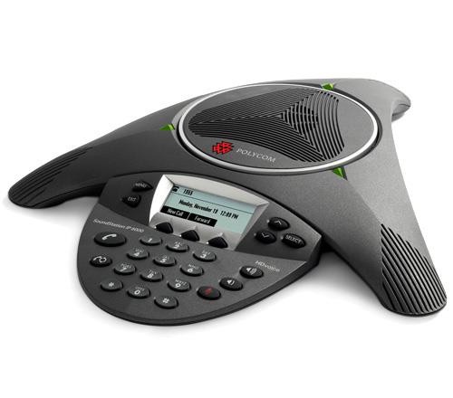 Polycom SoundStation IP 6000 (2200-15660-001) Corded VoIP Conference Phone W/ HD Voice Clarity