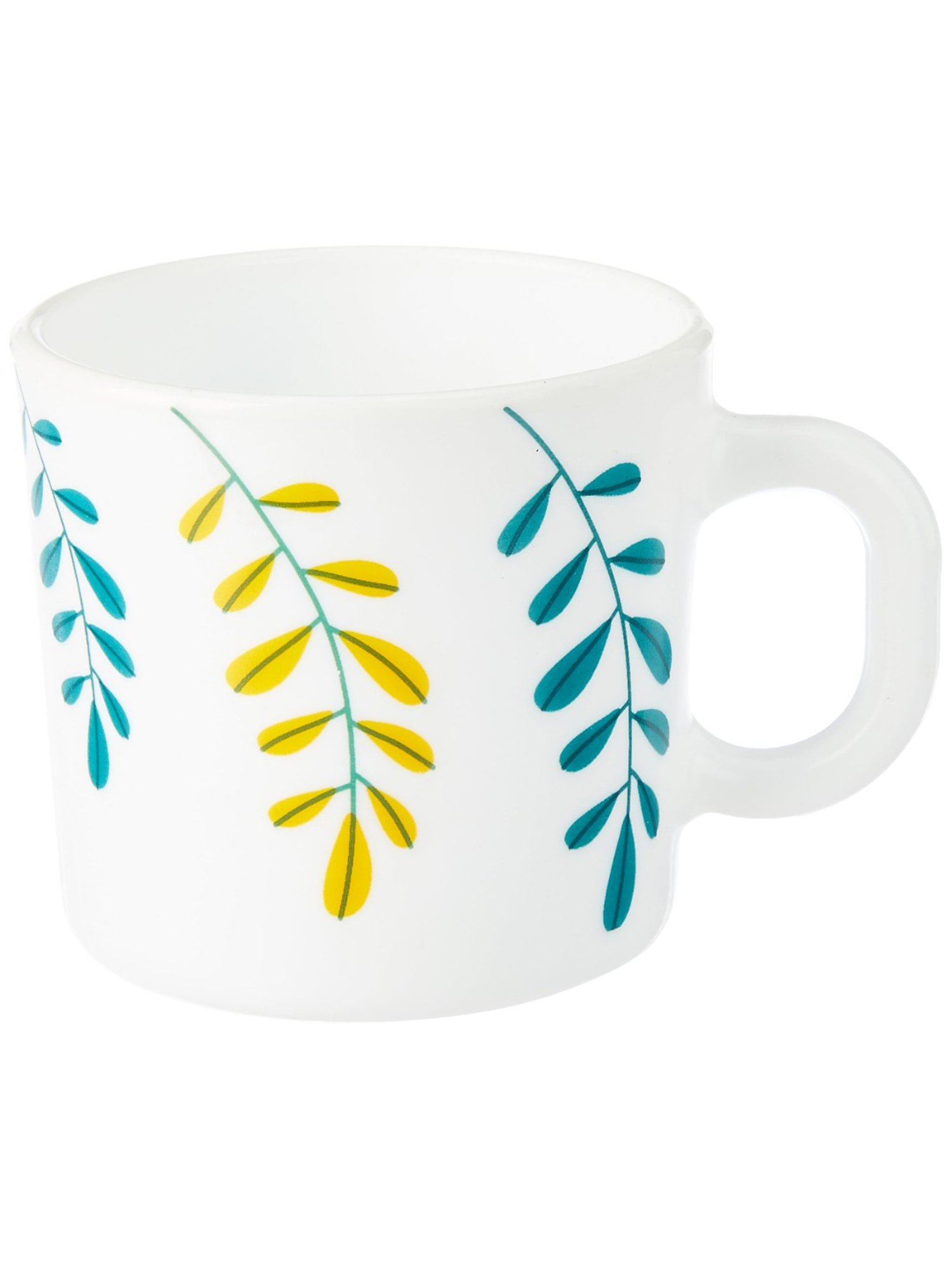 Larah by Borosil Multicolor Ceramic Tea & Coffee Mug - Set of 12 180ml