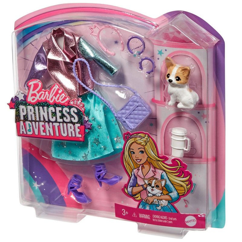Barbie Princess Adventure Doll Clothes Fashion Pack with Pet Dog