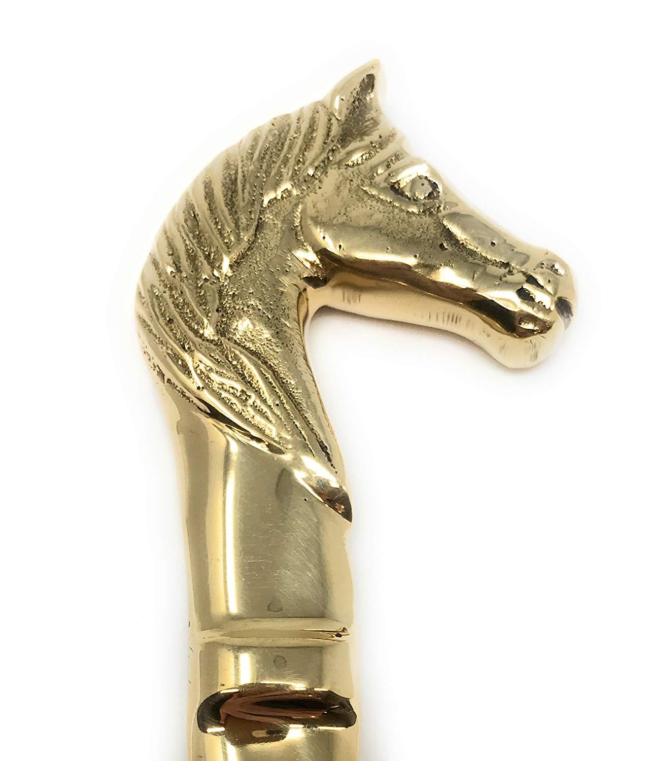 Madison Bay Company Polished Brass Horse Head Letter Opener, 6.25 Inches Long