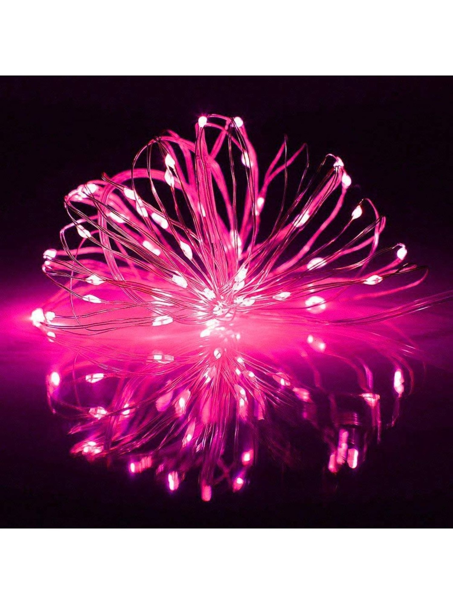 XERGY 10 Meter 100 LED's Fairy Decoration Stary String- 2 M (Pink)
