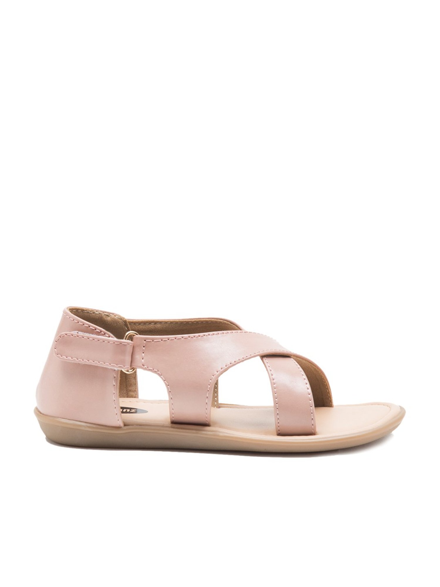 Beanz Kids Bella Light Pink Cross Strap Sandals