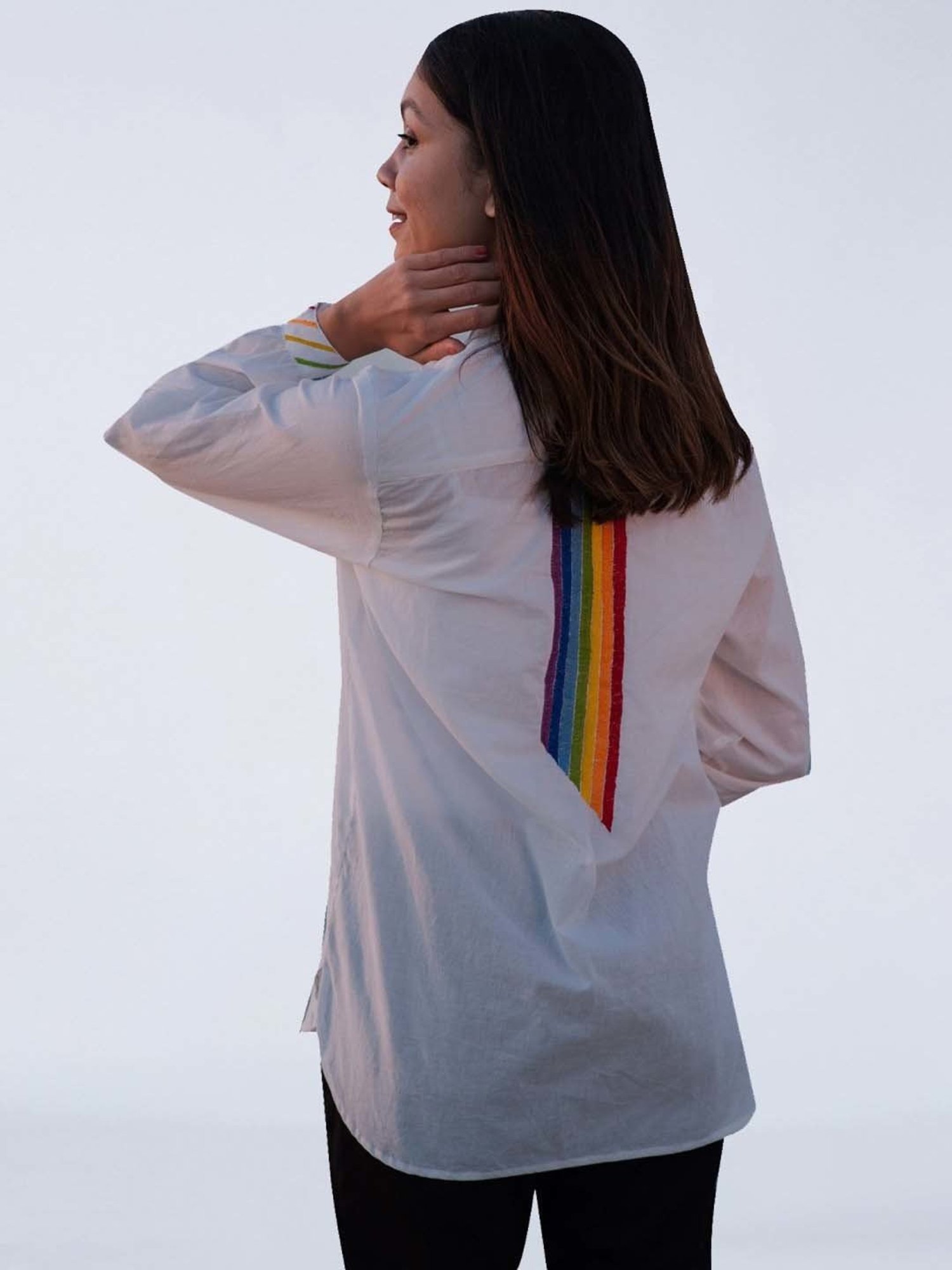 Okhai Spark White Pure Cotton Shirt