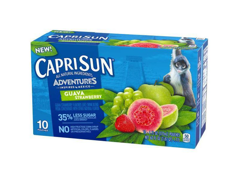 Capri Sun Adventures Guava Strawberry - 10pk/6 fl oz Pouches